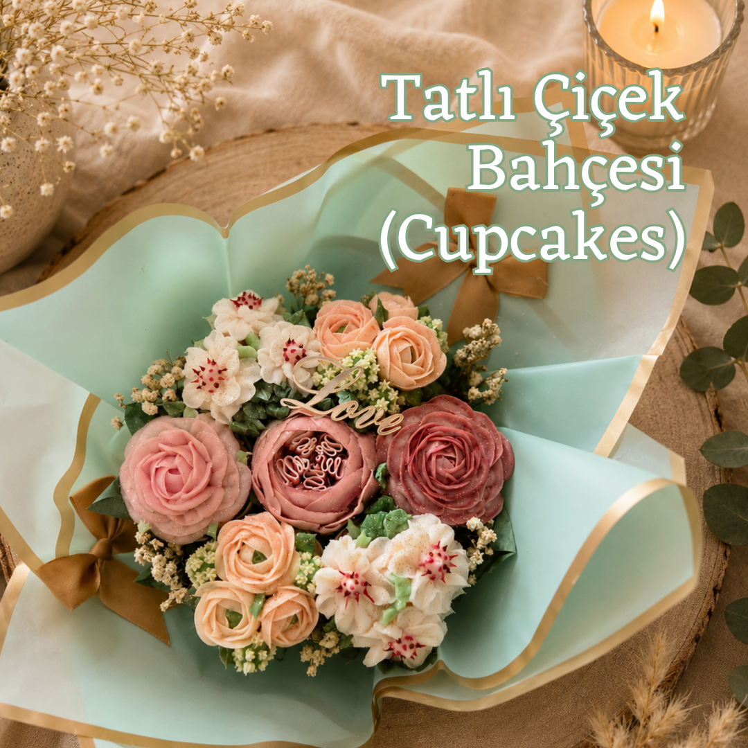 Tatlı Çiçek Bahçesi (Cupcake Çeşitleri)